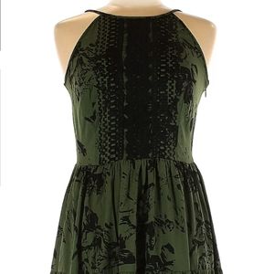 Ranna Gill Maxi Green and black Anthropologie Dress